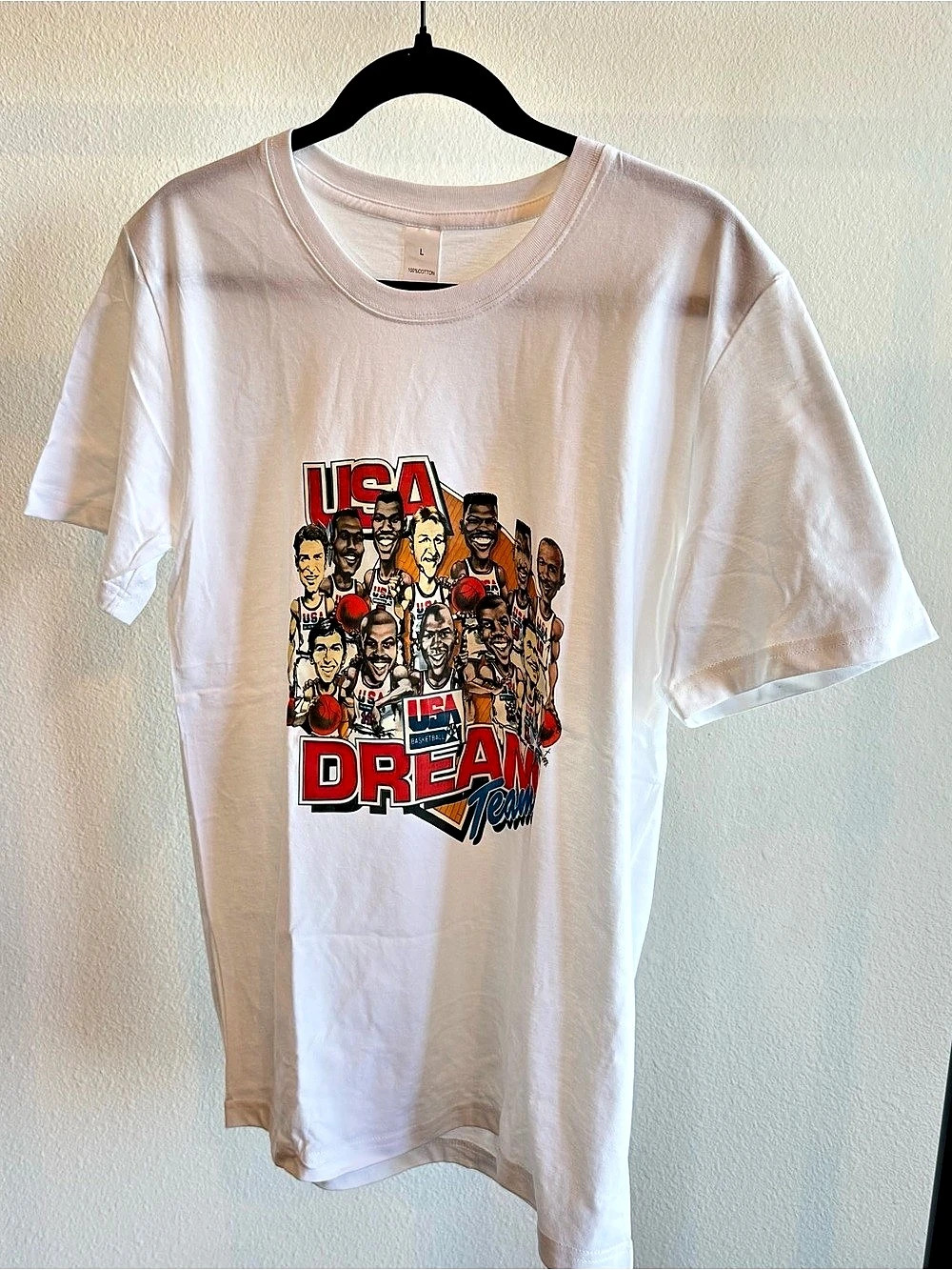 USA Dream Team graphic tee Graphic Tee in White Size Large Like New